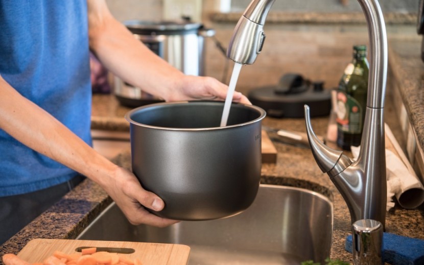 pressure cooker - we had plenty of opportunities to test ease of cleaning.