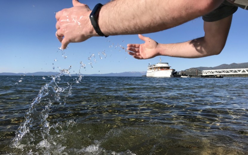 xiaomi mi band 3 - the xiaomi is more than content to accompany you on a quick swim.