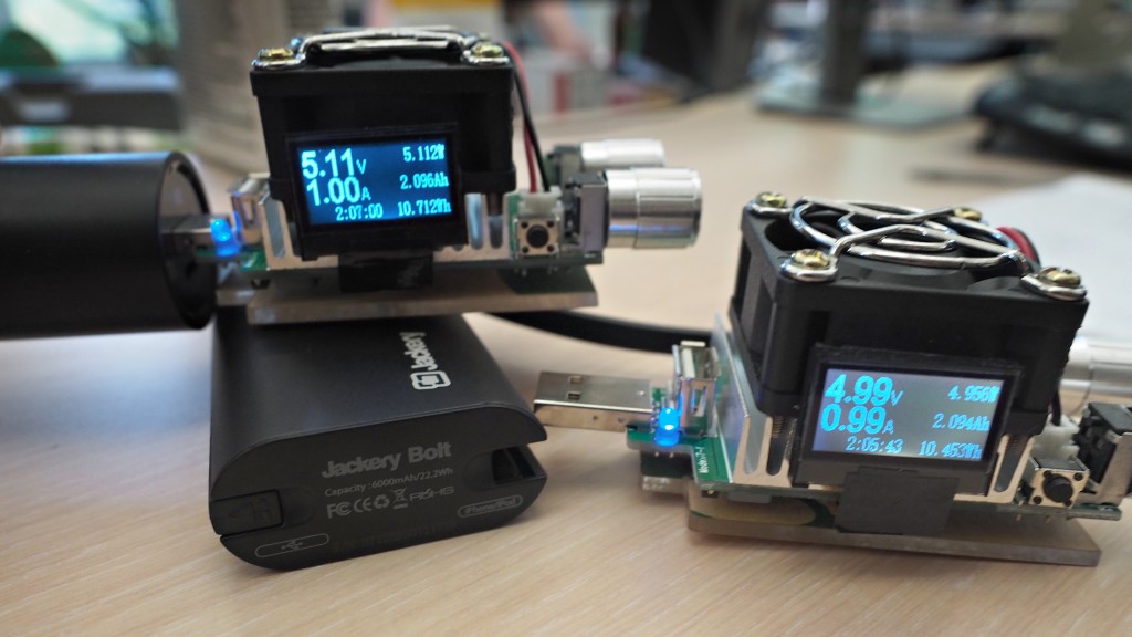 jackery bolt 6000 - some of the electrical meters and dummy loads we used to test these...