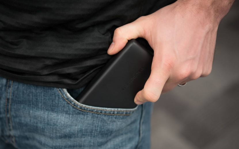 ravpower ace 22000 - this giant battery barely fits in most front pockets.