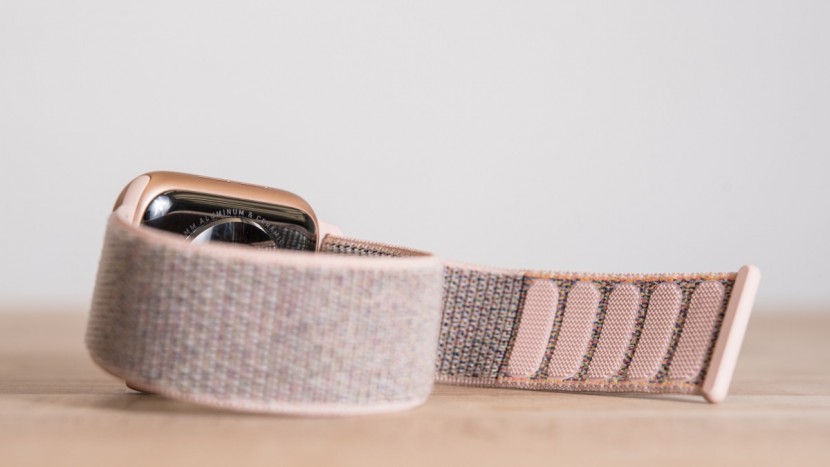 apple watch series 4 - the sport loop features a magnetic clasp.