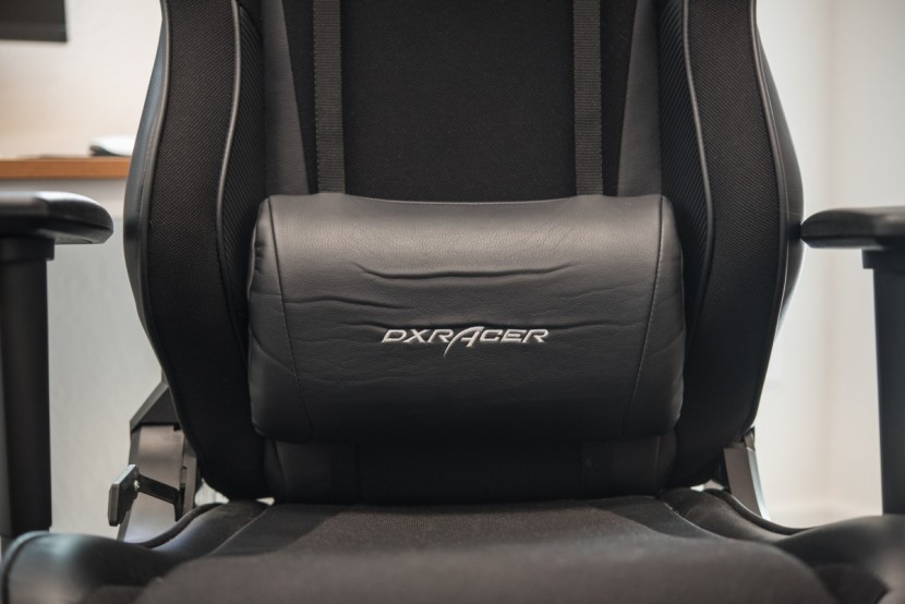 dxracer racing series - the lumbar support lacks ventilation and can get a bit sweaty.
