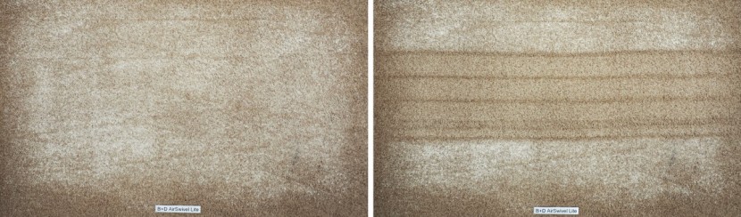 black+decker airswivel lite - we thought this vacuum left behind more flour than it picked up on...