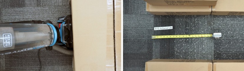 black+decker airswivel lite - this vacuum cleaner doesn't have the most impressive reach under...