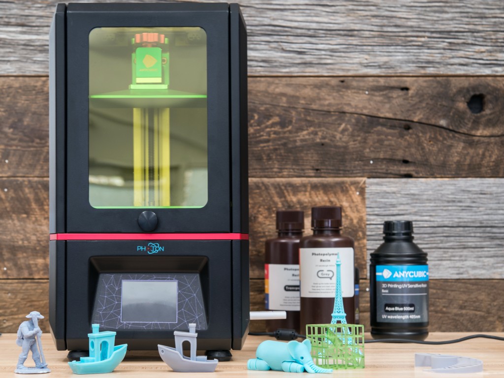 anycubic photon - the photon definitely takes a bit more time and energy to operate.