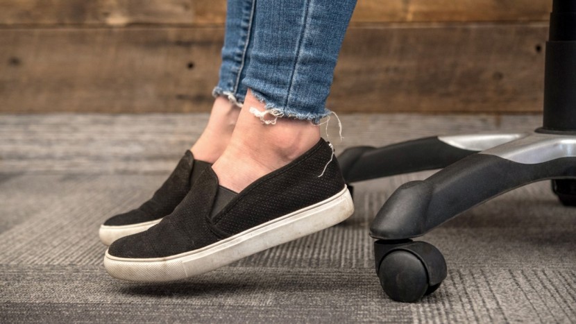 office chair - you need to either get a shorter chair or use a footstool if your...