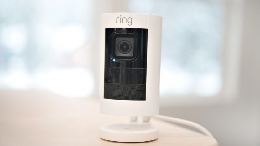 ring stick up cam wired - the ring cam can sit on any flat surface or easily be mounted to a...