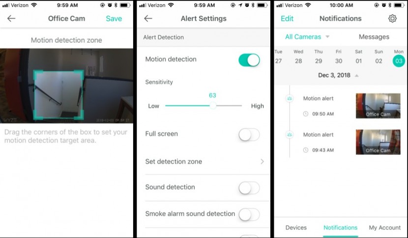 wyze cam v2 - the wyze app is fairly intuitive.