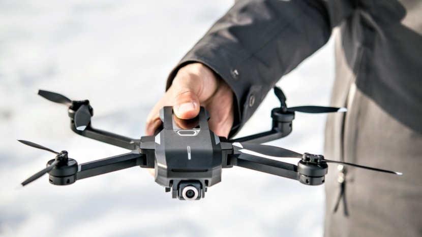 yuneec mantis q - the mantis q is quite small and folds up into a packable shape, but...