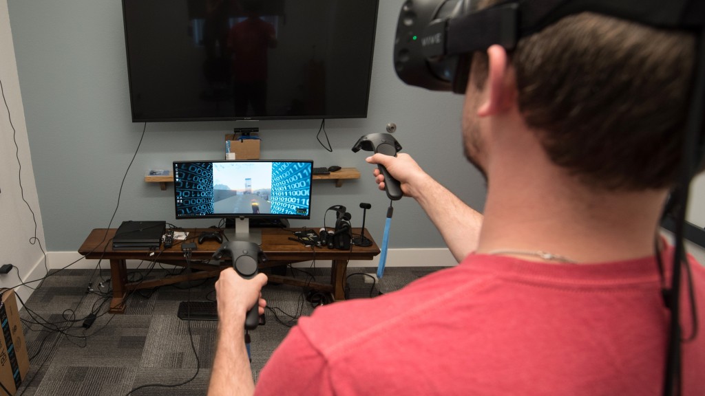 htc vive - most games are also displayed on your monitor so that others are...