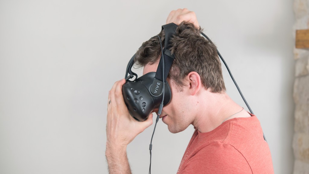 htc vive - the vive was comfortable to wear and put on.
