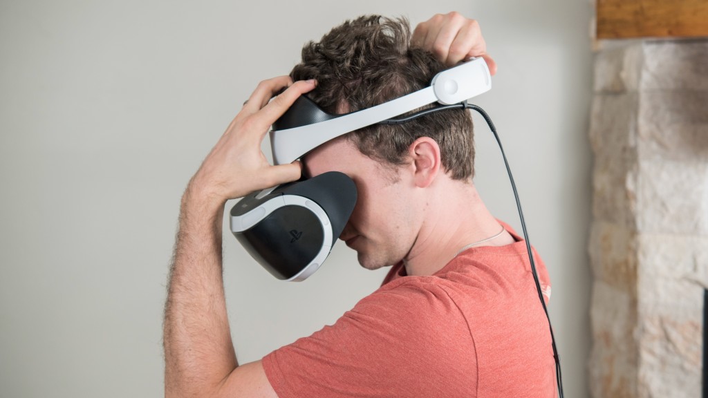 playstation vr - the psrv is easy to put on and adjust.