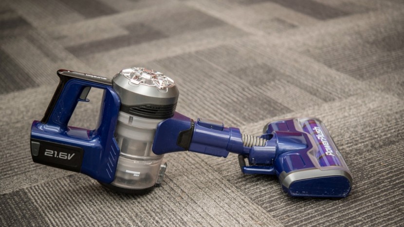 eureka powerplush - putting the motorized brush on in handheld mode makes it easier to...