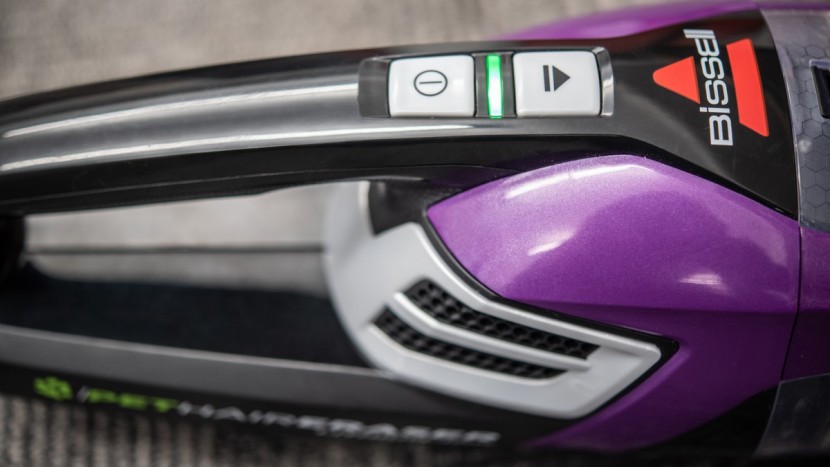 bissell pet hair eraser - the pet hair eraser is on the quieter end of handheld vacuums.