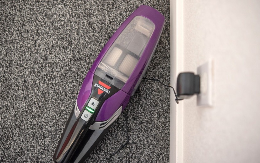 handheld vacuum - the bissell has the highest runtime out of the whole test group.