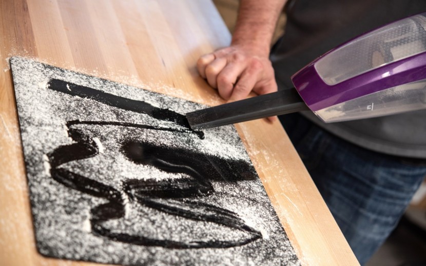 unfortunately, the pet hair eraser doesn't come with a brush...