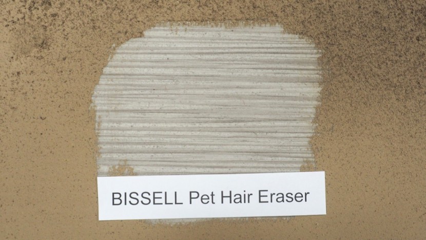 we used the upholstery brush to loosen stuck on dirt and debris.