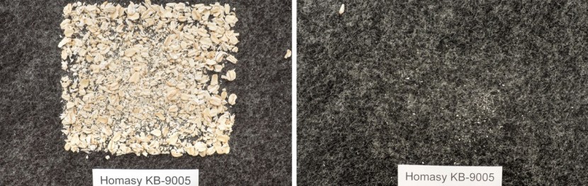 homasy handheld vacuum cleaner kb-9005 - the homsay before and after our oats test.