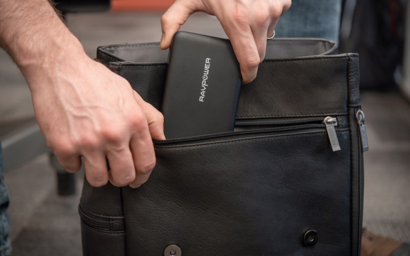ravpower super-c 26800 - this charger is better-suited carrying in a bag rather than a pocket.