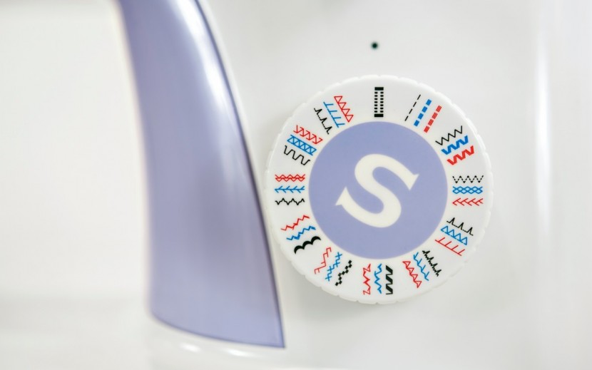 singer simple 3232 - the stitch selection wheel on the simple 3232.