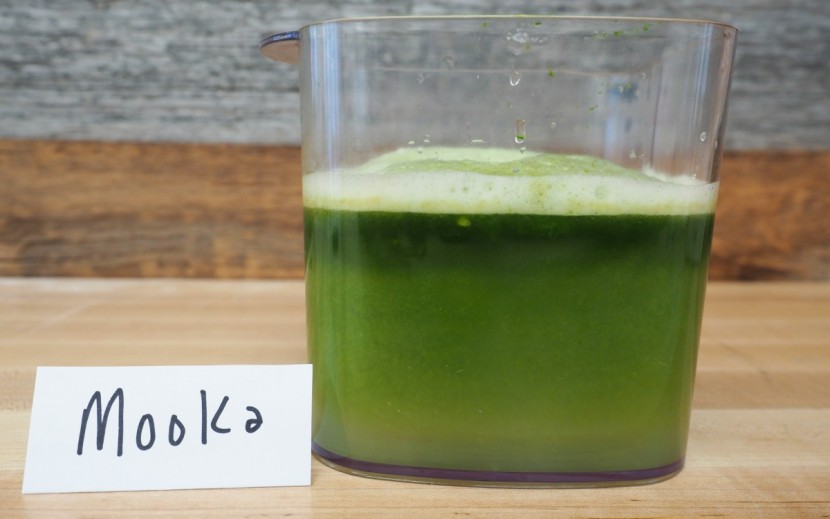 mooka slow masticating - the mooka didn't impress us too much when it came to juicing...