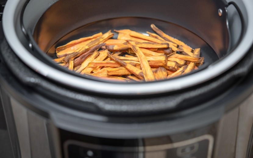 ninja foodi - the air frying function can make tasty sweet potato fries.