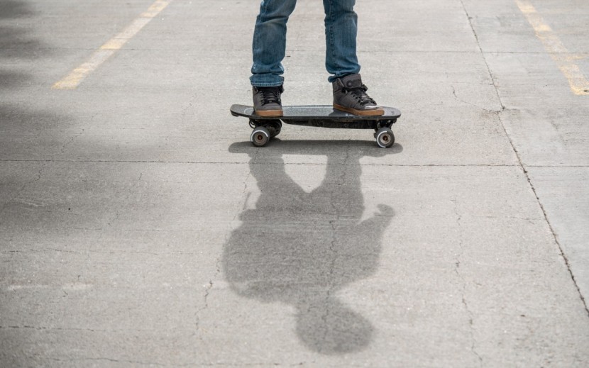 boosted mini x - this board has a really stiff deck.