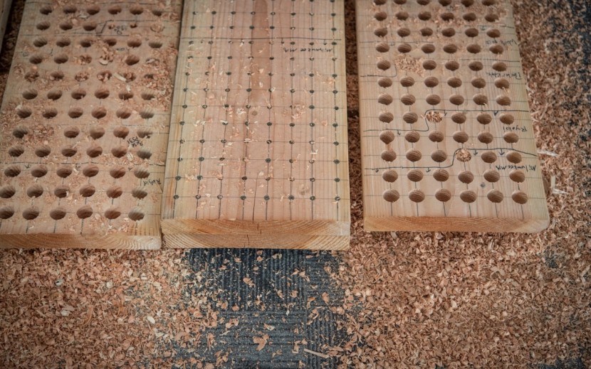 drill - test boards partway through battery testing.