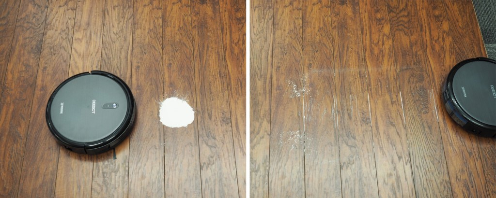 ecovacs deebot n79 - this robot did do much better on hard surfaces, but left plenty of...