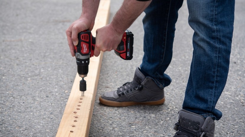 drill - lag screws proved to be a tough challenge.