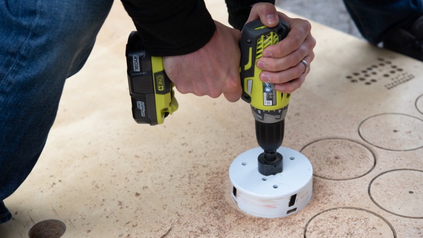 ryobi p252 - this model performed in the middle of the pack for the 5" hole saw...