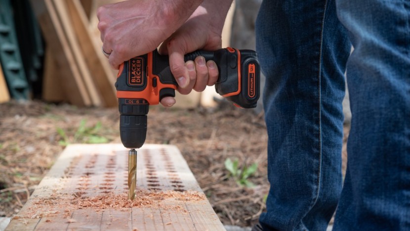 black+decker 12v max drill/driver bdcdd12c - we had to abandon the 1" spade bit and downgrade to a 1/2" twist...