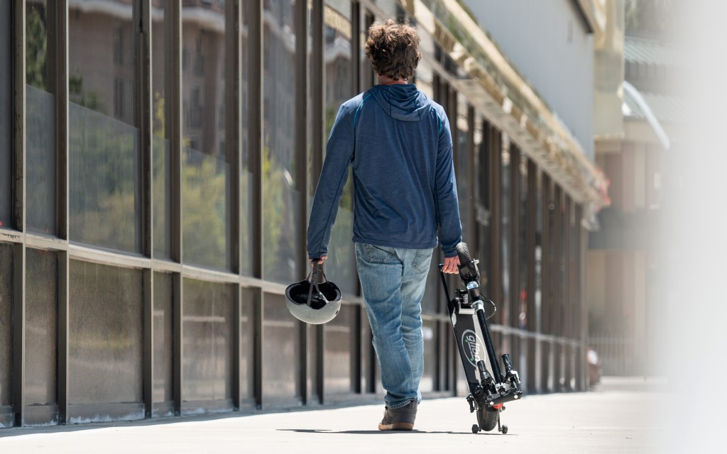 glion dolly foldable - the glion foldable dolly makes non-riding transport of the scooter...