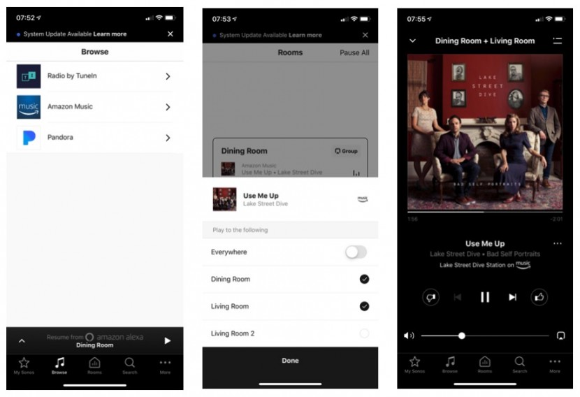 sonos five - the sonso app makes managing multiple speakers and navigating...