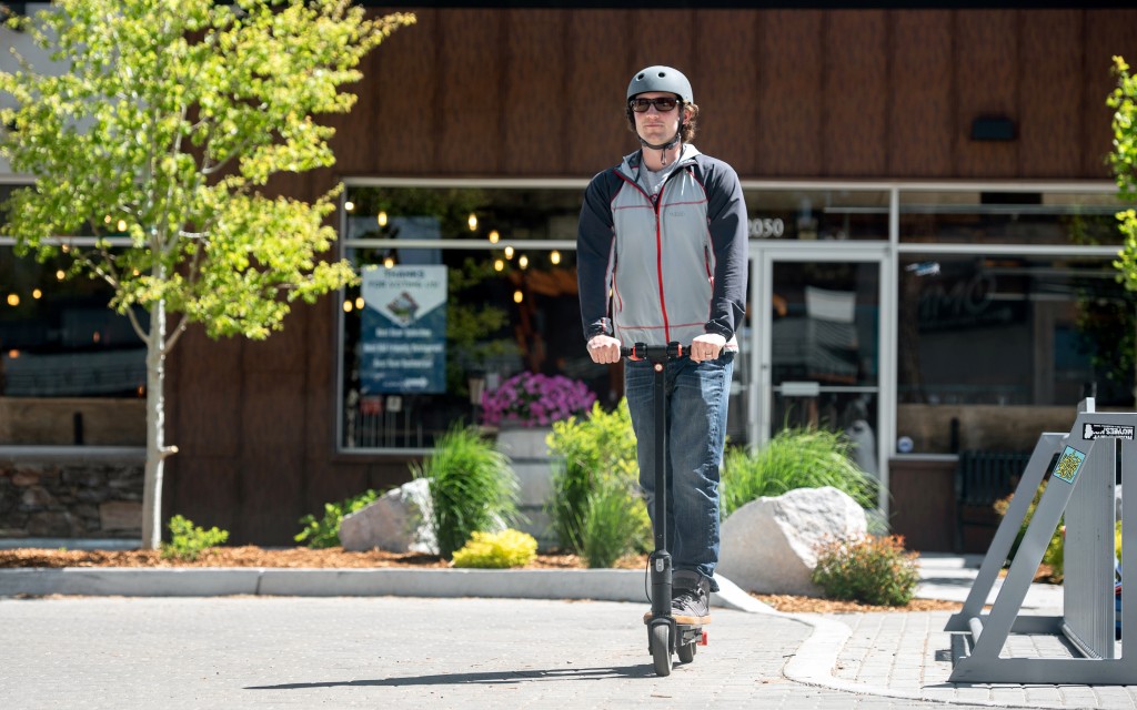 xprit kick scooter (6.5&quot; wheels) - solid rubber tires make for a rough and rattly ride.