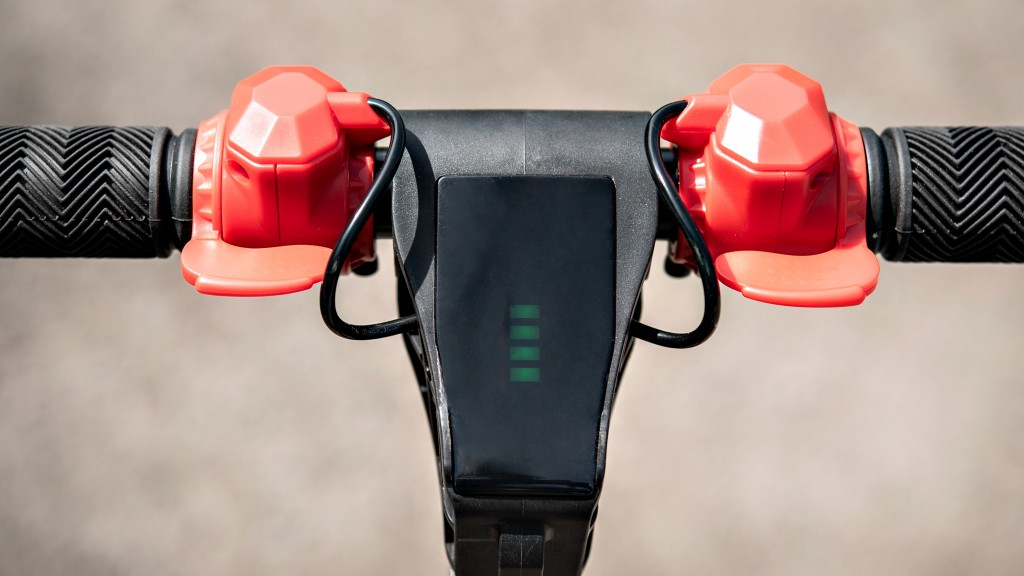 t i anrun 8&quot; electric scooter - accelerator and brake paddles make it for easy stop and goes.