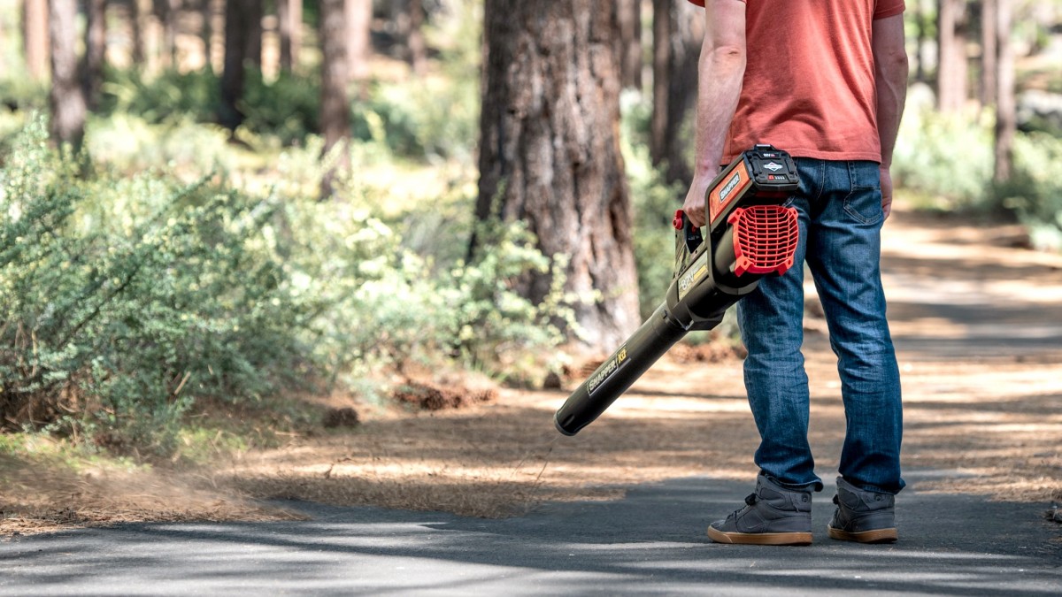 Snapper 82-Volt Max Leaf Blower 1687879 Review (The Snapper makes quick work of light debris.)