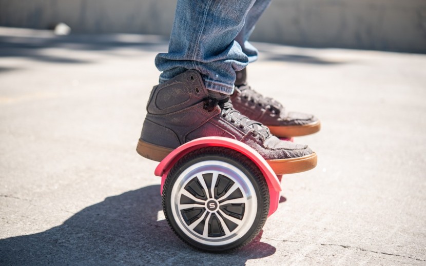 hoverboard - smaller wheels like this are great on smooth pavement.
