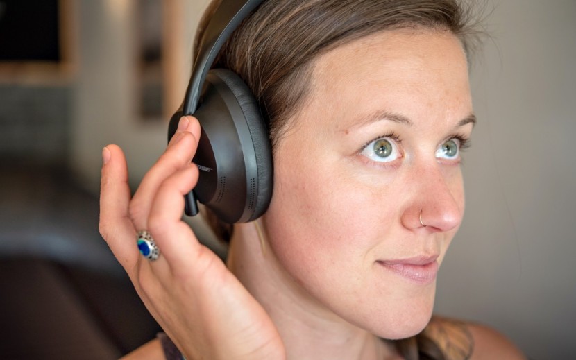 wireless headphones - the touch controls on the right earcup are easy to use.