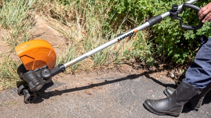worx wg191 56v 13-inch - the worx is by far one of the easiest to use for edging along a path...
