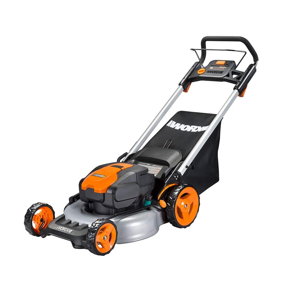 worx wg774 cordless lawn mower review