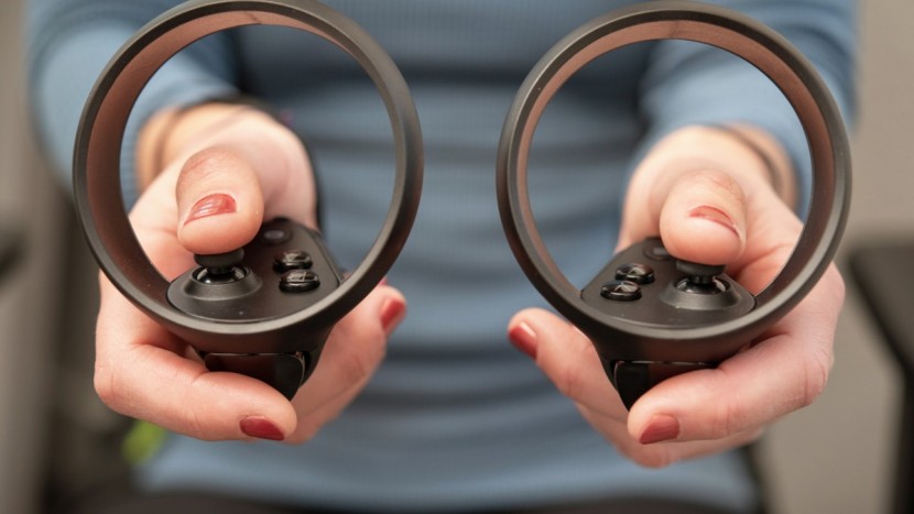 oculus quest - these controllers are ergonomic and intuitive to hold.