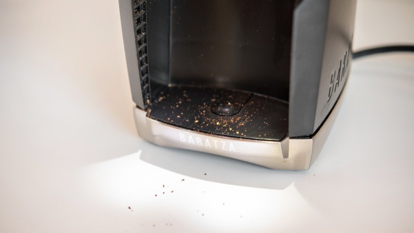 coffee grinder - a minimal amount of grinds spilled from the virtuoso+ when we...