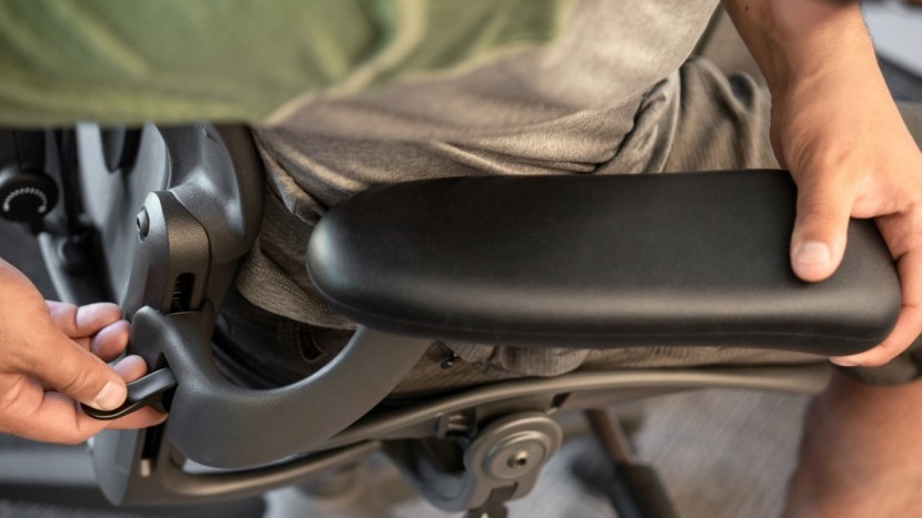 herman miller aeron - the aeron&#039;s armrests are highly adjustable but are a little on the...