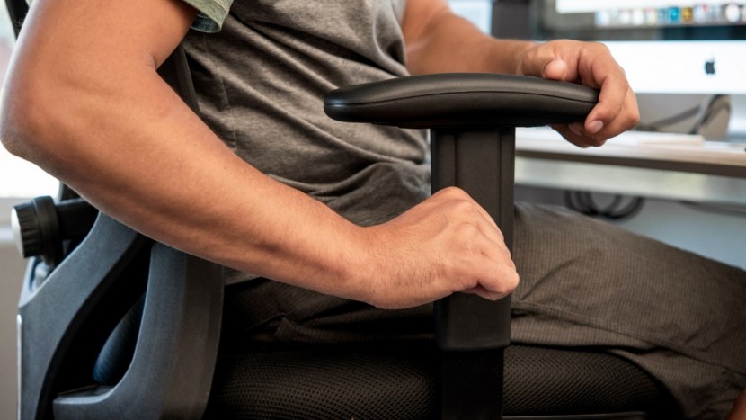 duramont ergonomic adjustable office chair - the amount of armrest adjustability is a bit limited.
