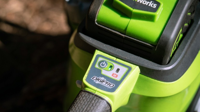 battery chainsaw - we find electronic power buttons to be a redundant feature when...