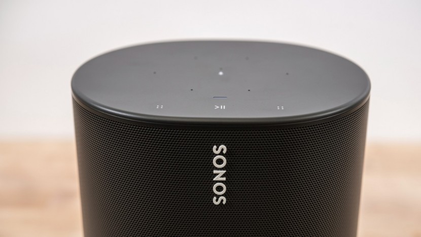 sonos move - the move features a few simple touch controls, as well as a button...
