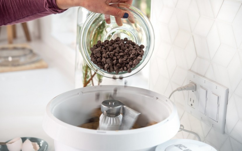 stand mixer - the open-top design makes adding ingredients a cinch.