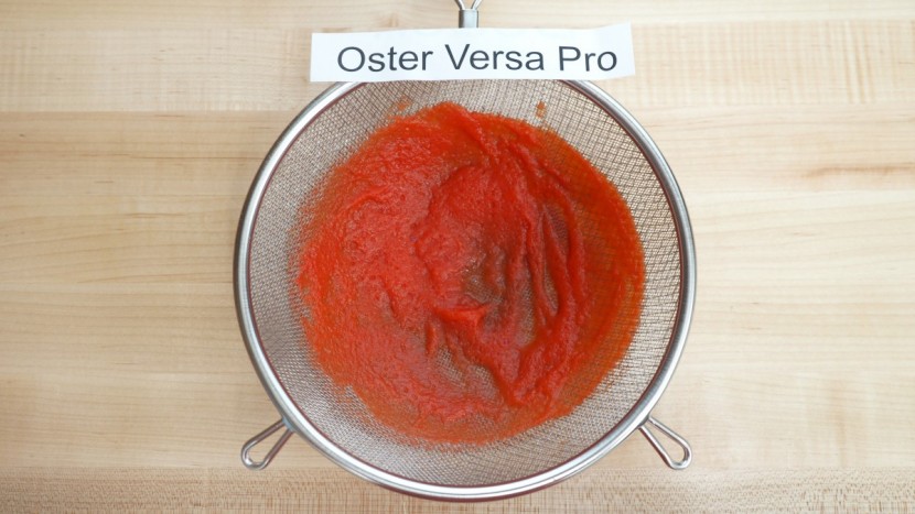 oster versa pro - a fair amount of unblended tomato soup was leftover by the mediocre...