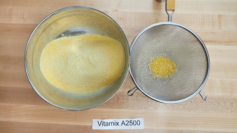 vitamix a2500 ascent series - the a2500 created high-quality corn flour, with only a small amount...